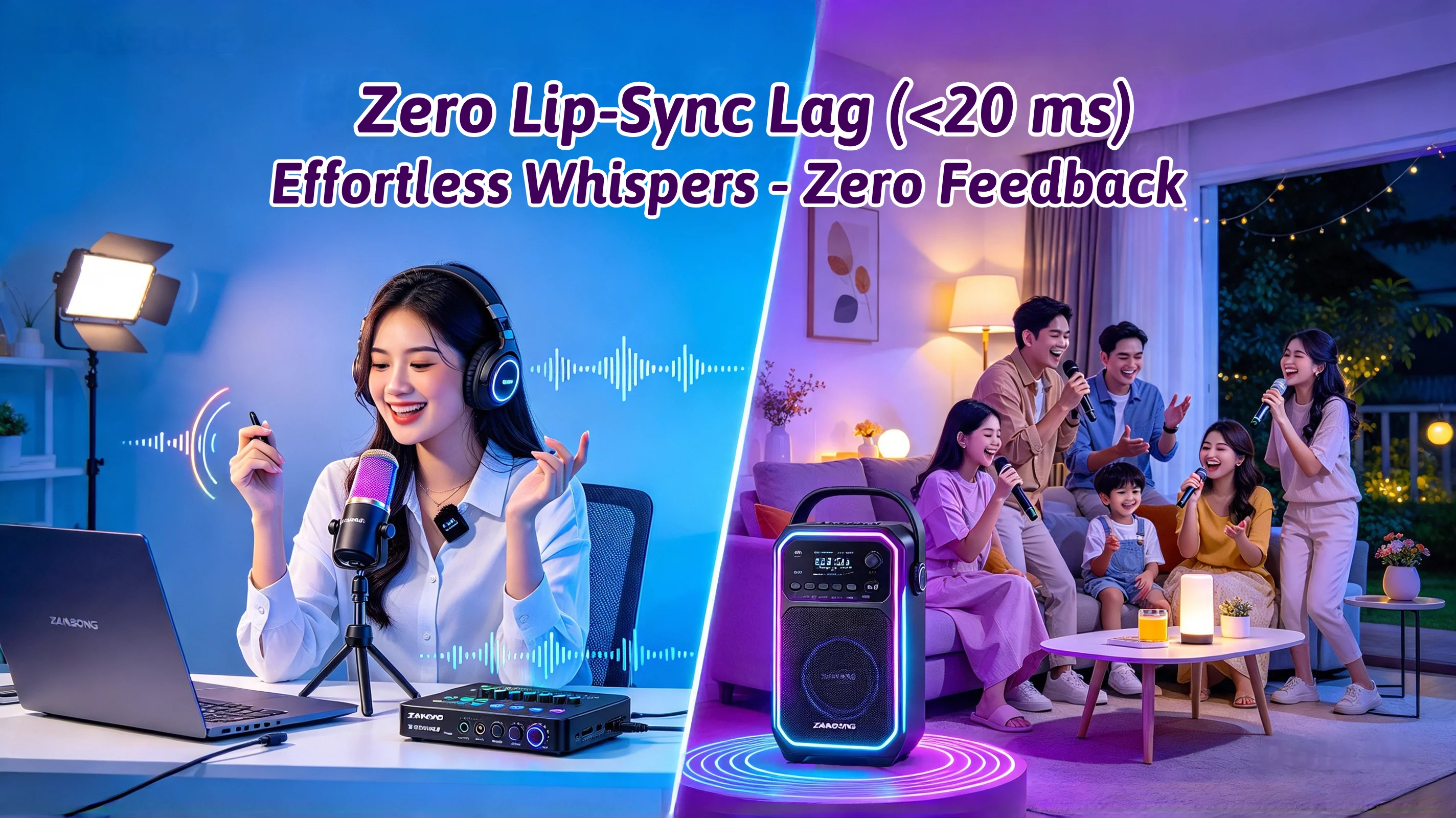 Zero Lip-Sync Lag (<20ms) • Effortless Whispers • Zero Feedback